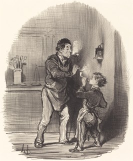 Le chiffonnier philosophe, 1847. Creator: Honore Daumier.
