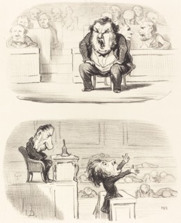 Quand un orateur ennuyeux monte à la tribune, 1850. Creator: Honore Daumier.
