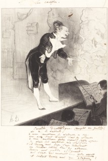 Carotte dramatique, 1844. Creator: Honore Daumier.