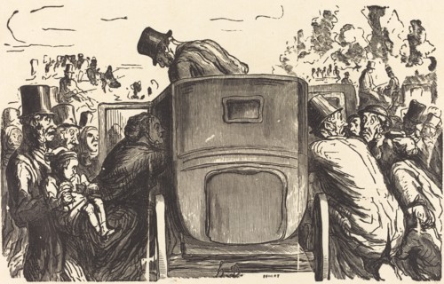 À l'Exposition Universelle: L'Étranger trouve toutes les facilités désirables..., 1867. Creator: Julien Antoine Peulot.