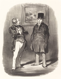 Tiens... je ne te reconnaissais pas..., 1848. Creator: Honore Daumier.