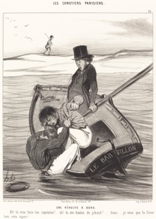 Une Révolte à Bord, 1843. Creator: Honore Daumier.