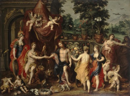 Allegory of the Virtuous Life, 1625. Creators: Hendrick van Balen I, Jan Brueghel the Younger.