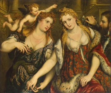 Venus, Flora, Mars and Cupid (Allegory), 1550. Creator: Paris Bordone.