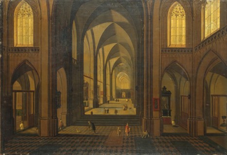 Interior of St Charles Borromeo Church in Antwerp, 1636. Creators: Pieter Neefs, Frans Francken III.