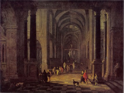 Interior of a Church, 1648. Creator: Gerard Houckgeest.