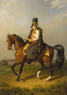 Equestrian Portrait of Franz I (1768-1835), 1832. Creator: Johann Peter Krafft.