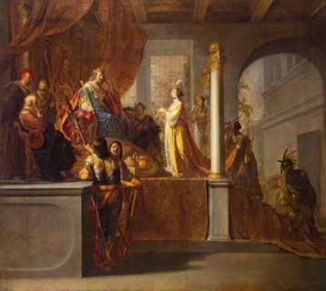 Queen of Sheba before Solomon, 1640. Creator: Nikolaus Knüpfer.