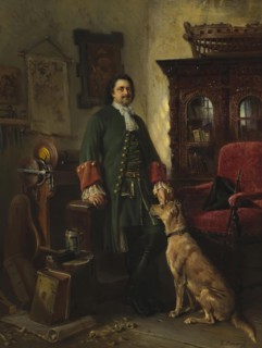 Peter the Great in His Studio, 1870. Creator: Konstantin Makovsky.