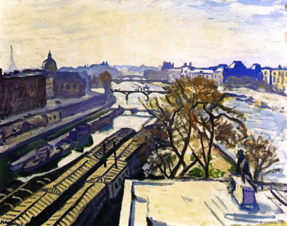 View of the Seine and the Monument to Henry IV, 1906. Creator: Albert Marquet.