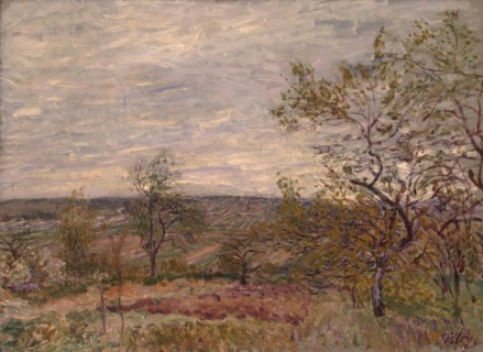 Windy Day at Veneux, 1882. Creator: Alfred Sisley.