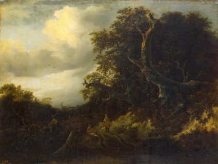 Road at the Edge of the Forest, 1647. Creator: Jacob van Ruisdael.