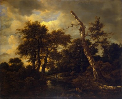 Winter landscape with dead tree, 1660. Creator: Jacob van Ruisdael.
