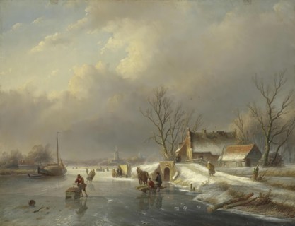 Winter Landscape, 1866. Creator: Jan Jacob Spohler.