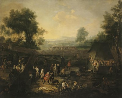 Wild Boar Hunt, 1711. Creator: Jean Pierre van Bredael the Elder.
