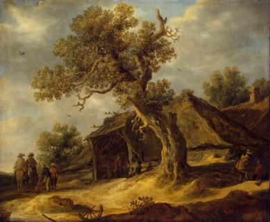 Landscape with Oak, 1634. Creator: Jan van Goyen.