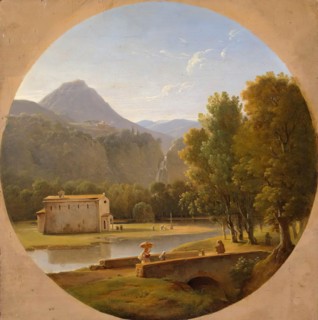 Italian Landscape, 1850. Creator: Pierre-Athanase Chauvin.