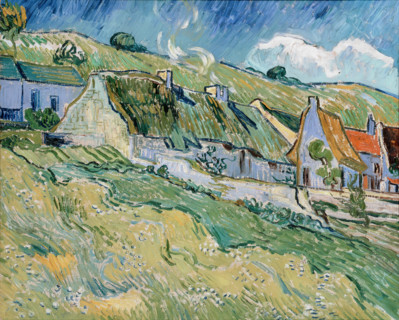 Thatched Cottages and Houses, 1890. Creator: Vincent van Gogh.