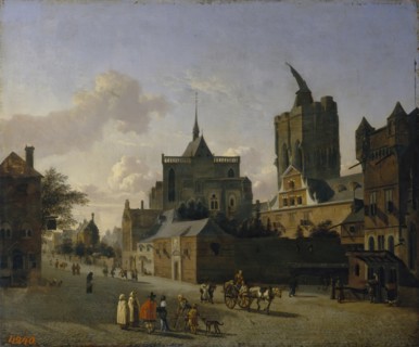 Street in Cologne, 1603. Creator: Jan van der Heyden.