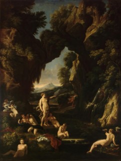 Landscape with Diana and Actaeon, 1667. Creators: Carlo Maratti, Gaspard Dughet.