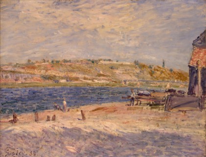 Riverbank at Saint-Mammès, 1884. Creator: Alfred Sisley.
