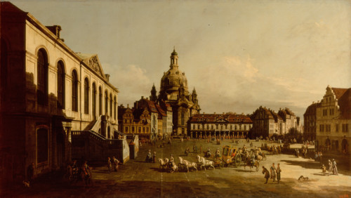 New Market Place in Dresden, 1747. Creator: Bernardo Bellotto.
