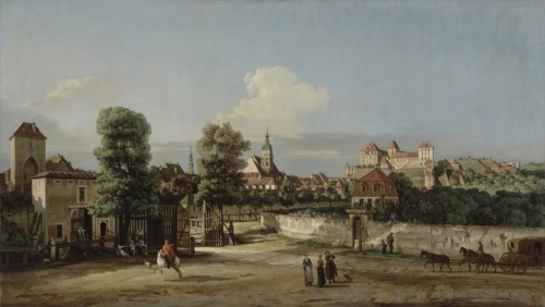 View of Pirna from the West, from the Corner of Wide Street, 1755. Creator: Bernardo Bellotto.