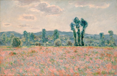 Poppy Field, 1890. Creator: Claude Monet.