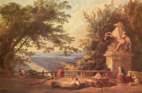 The Terrace of Marly, 1750. Creator: Hubert Robert.