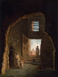 Inhabited Ruins, 1790. Creator: Hubert Robert.