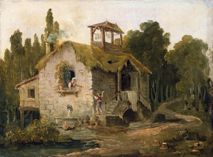 Cottage in the Forest, 1796. Creator: Hubert Robert.
