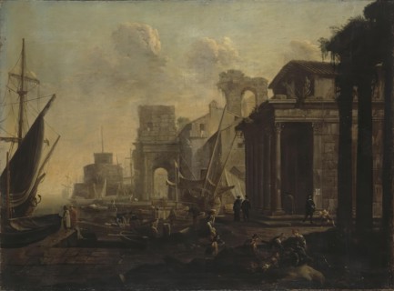 Harbour, 1652. Creator: Jan Miel.