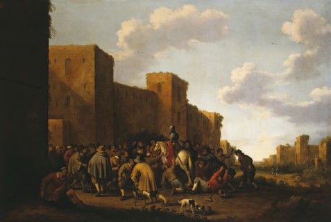 St Martin at the Gates of Amiens (The Merciful Knight), 1641. Creator: Joost Cornelisz Droochsloot.