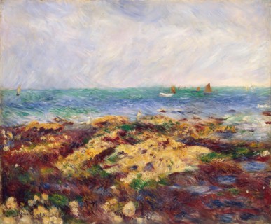 Low Tide at Yport, 1883. Creator: Pierre-Auguste Renoir.