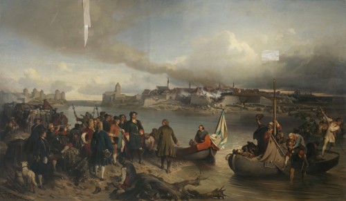 Taking of Narva, 1880. Creator: Alexander von Kotzebue.