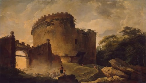 Tomb of Cecilia Metella, 1765. Creator: Hubert Robert.