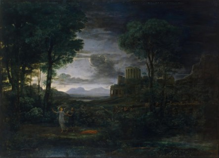 Landscape with Jacob Wrestling with the Angel, (Night), 1672. Creator: Claude Lorrain.