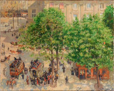 Place du Theatre-Francais in Spring, 1898. Creator: Camille Pissarro.