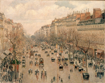Boulevard Montmartre, sunny afternoon, 1897. Creator: Camille Pissarro.