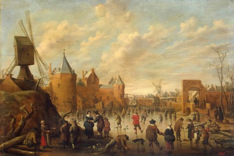 Winter in a Dutch Town, 1640. Creator: Joost Cornelisz Droochsloot.