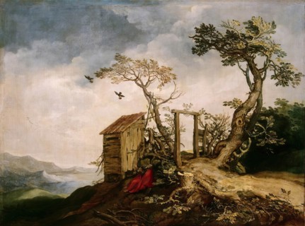 Landscape with the Prophet Elijah in the Desert, 1610. Creator: Abraham Bloemaert.