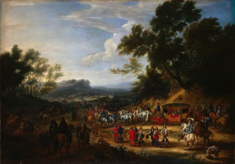 Louis XIV Travelling, 1664. Creator: Adam Frans van der Meulen.