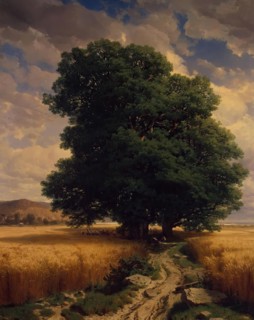 Landscape with Oaks, 1859. Creator: Alexandre Calame.
