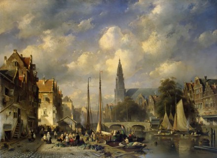 Urban Landscape, 1856. Creator: Charles Henri Joseph Leickert.
