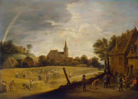 Reaping, 1644. Creator: David Teniers II.