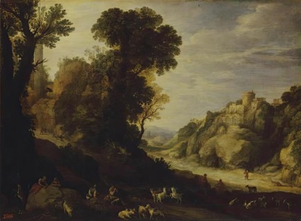Mountainous Landscape, 1626. Creator: Paul Brill.