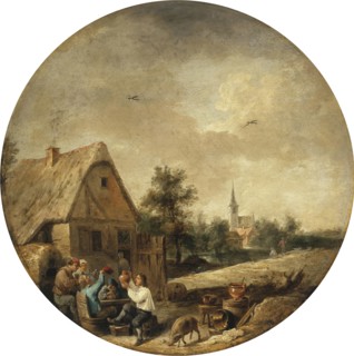 Landscape with a Rural Tavern, 1644. Creator: David Teniers II.