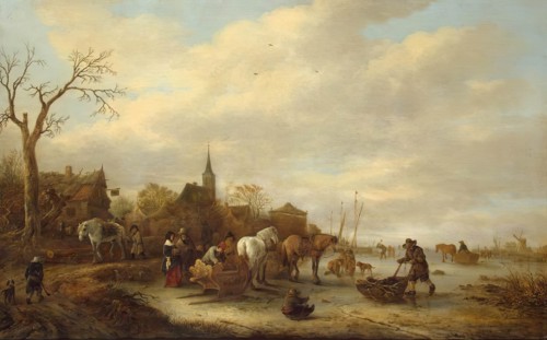 Winter Scene, 1648. Creator: Isaac van Ostade.