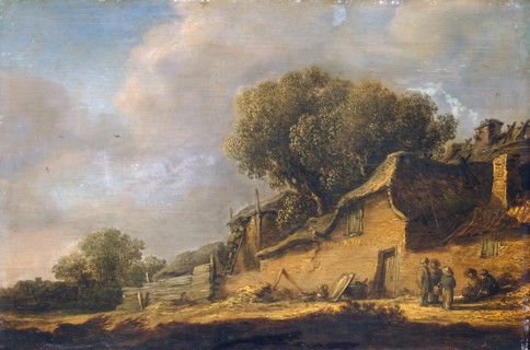 Landscape with a Peasant Cottage, 1631. Creator: Jan van Goyen.