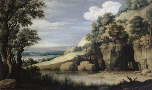 Landscape with a Lake, 1616. Creator: Marten Ryckaert.